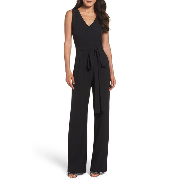 Vince Camuto Pants - Vince Camuto Tie Front Wide Leg Jumpsuit